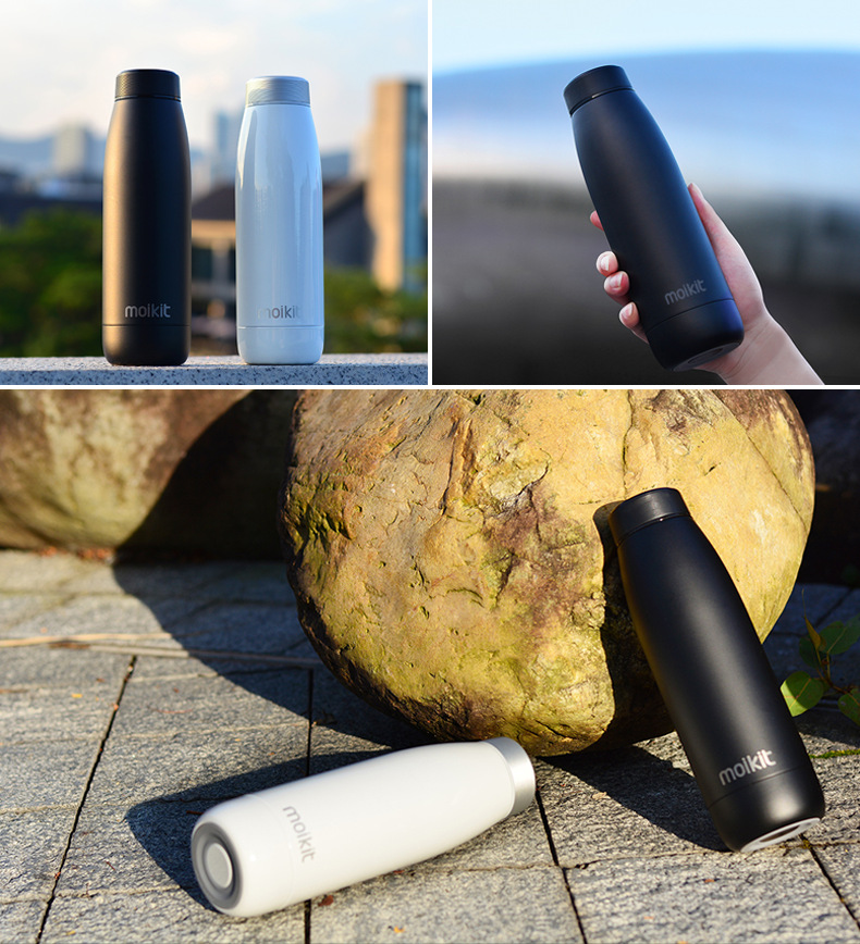 麦开智能水杯304不锈钢男女便携真空保温杯子水温监测水杯定制