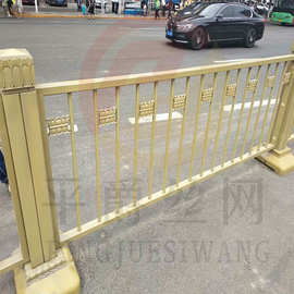 不锈钢材质莲花型护栏 古铜色护栏 北京天安门同款道路围栏