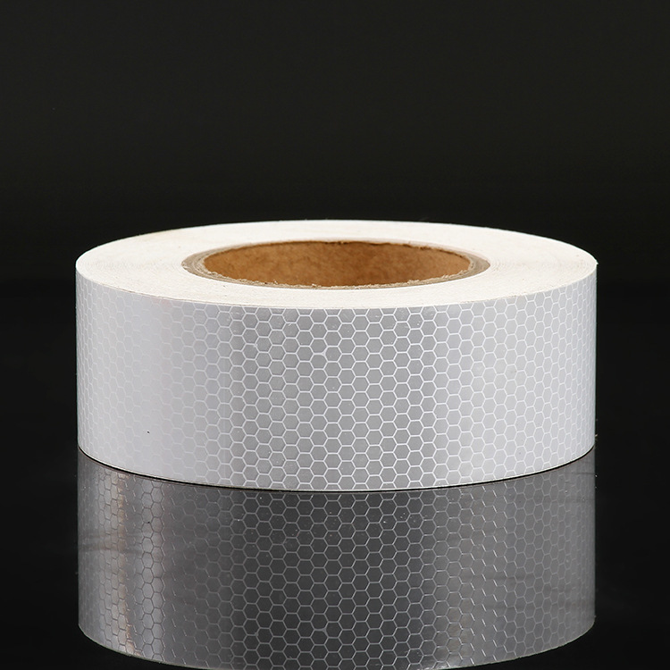 定制闪亮星反光膜白反光贴汽车反光纸摩托车夜光条安全警示胶带-阿里