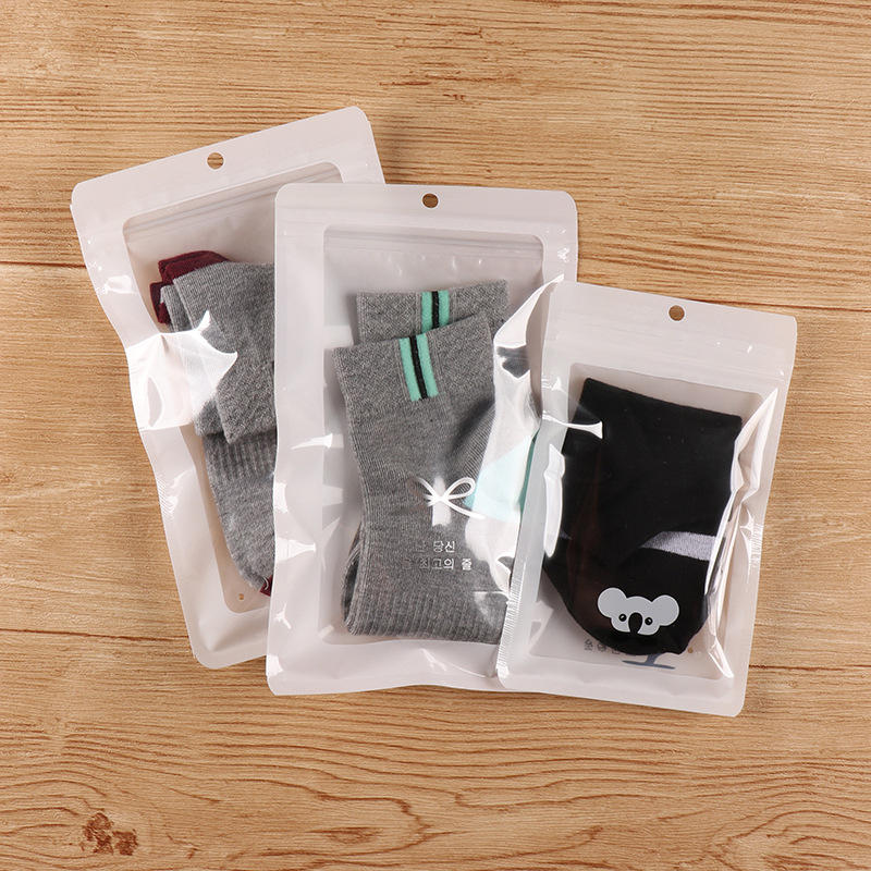现货批发袜子包装袋自封袋儿童袜子袋饰品数码产品配件包装袋定制