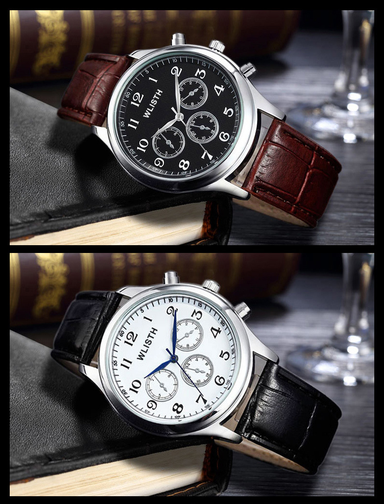 工厂货源 时尚男士手表中性简约钢带手表男 夜光防水皮带女士腕表