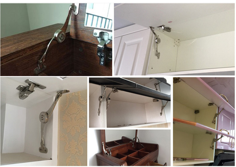 柜门支撑机械承重气撑橱柜上翻门支撑杆吊柜五金配件