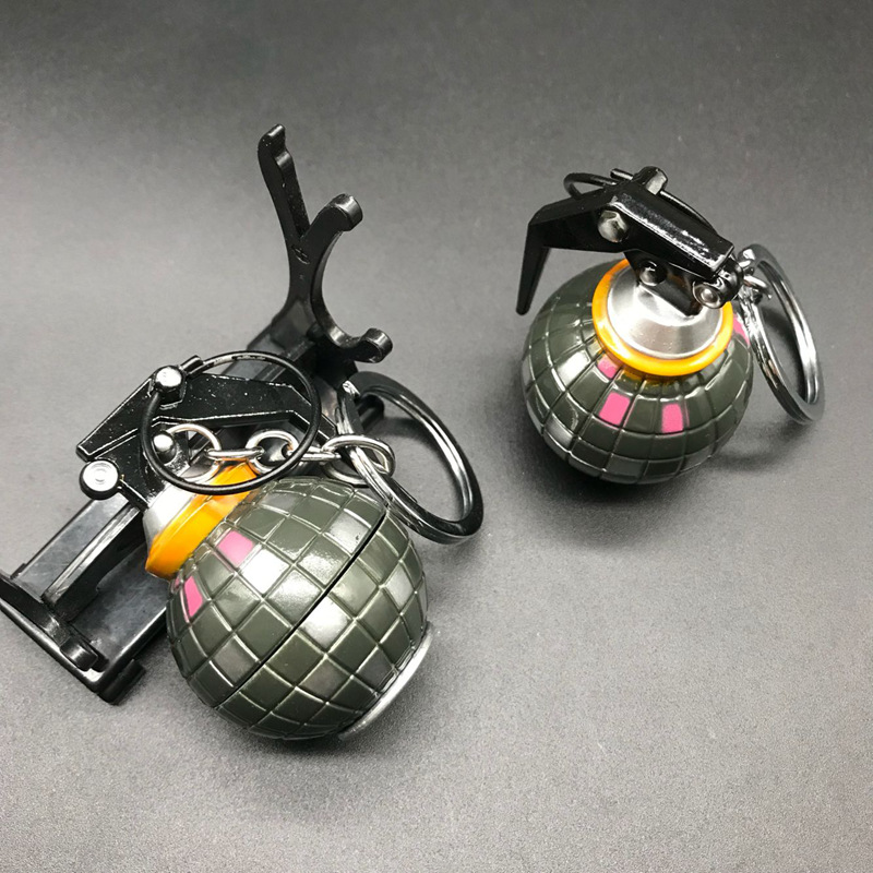 堡垒之夜手雷模型 尬舞手雷金属钥匙扣合金武器挂件
