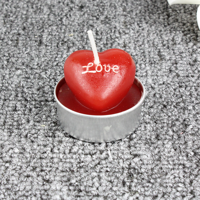 Holiday Party Supplies Three-Dimensional Heart-Shaped Candle Creative Valentine's Day Wax Art Wedding Celebration Candlelight Dinner
