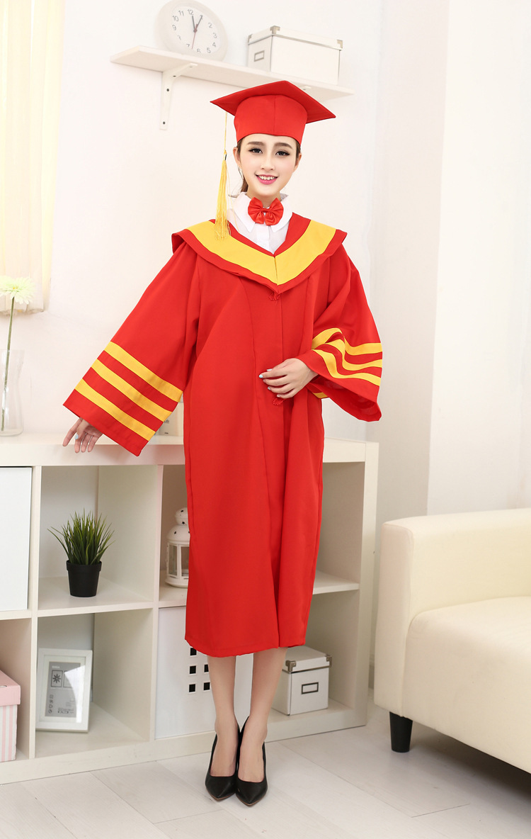 正品高校毕业典礼学位服尊贵国标款校长服