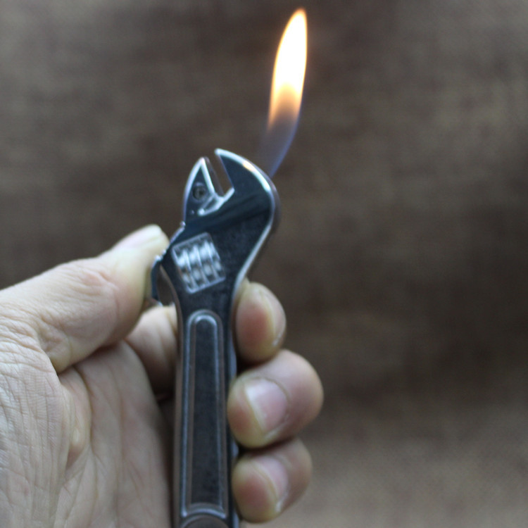跨境新款个性扳手打火机 新奇特工具打火机礼物 多功能打火机批发