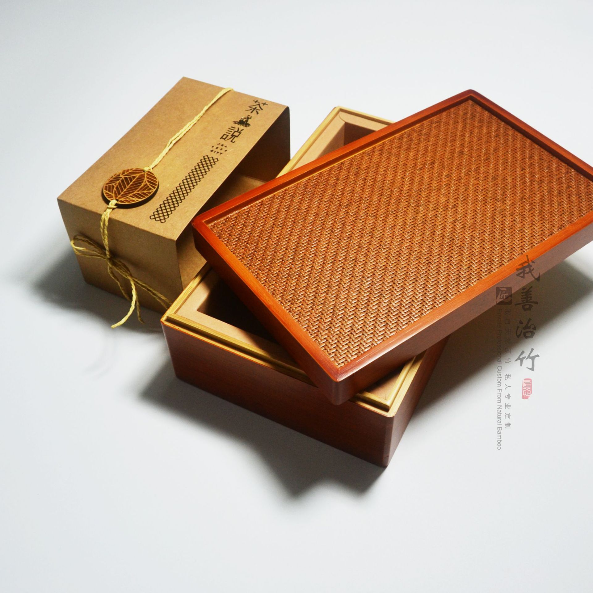 厂家定制天然竹盒竹包装盒食品竹盒茶叶盒竹天地盖竹盒竹子礼盒