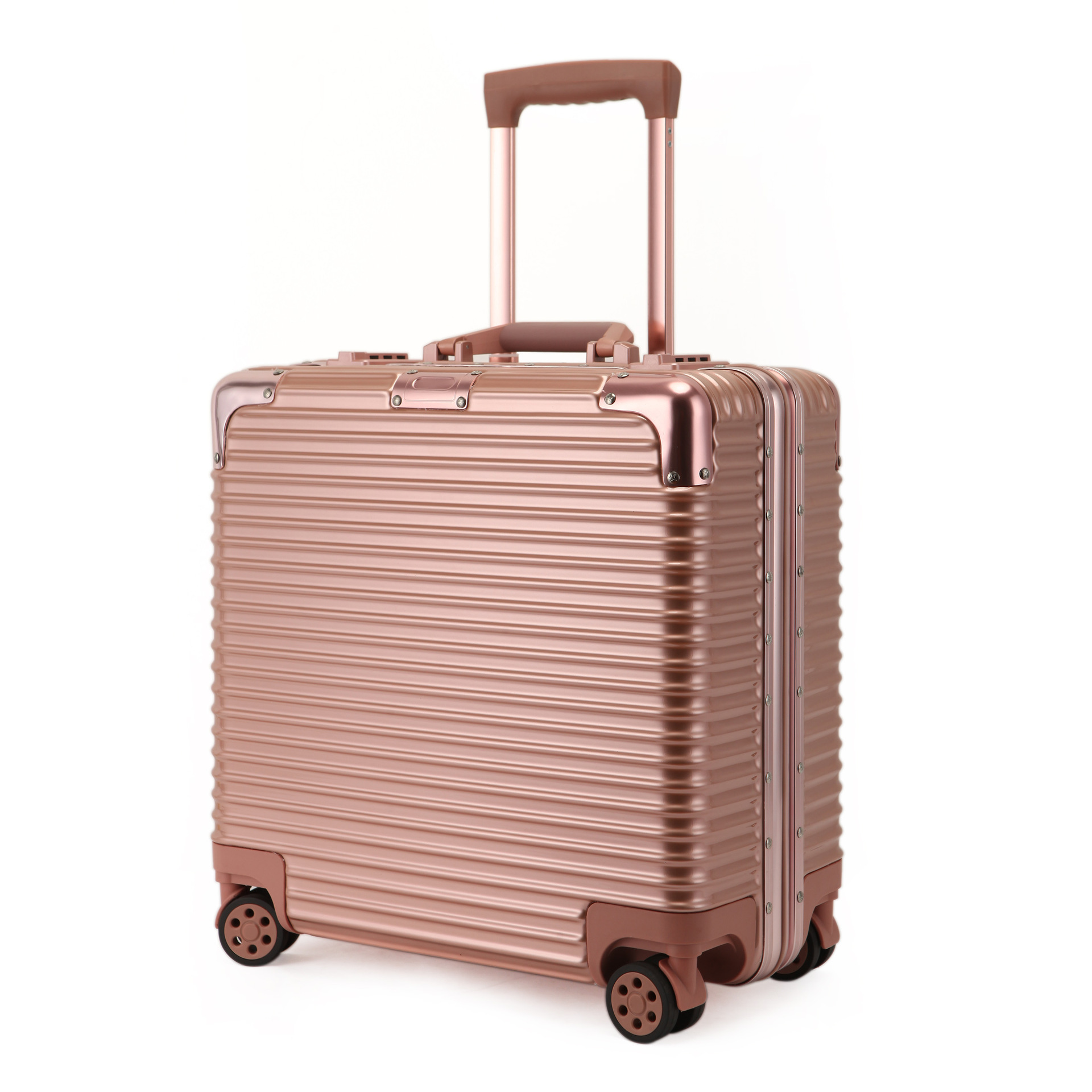 三品松高档万向轮铝框电脑拉杆箱18寸