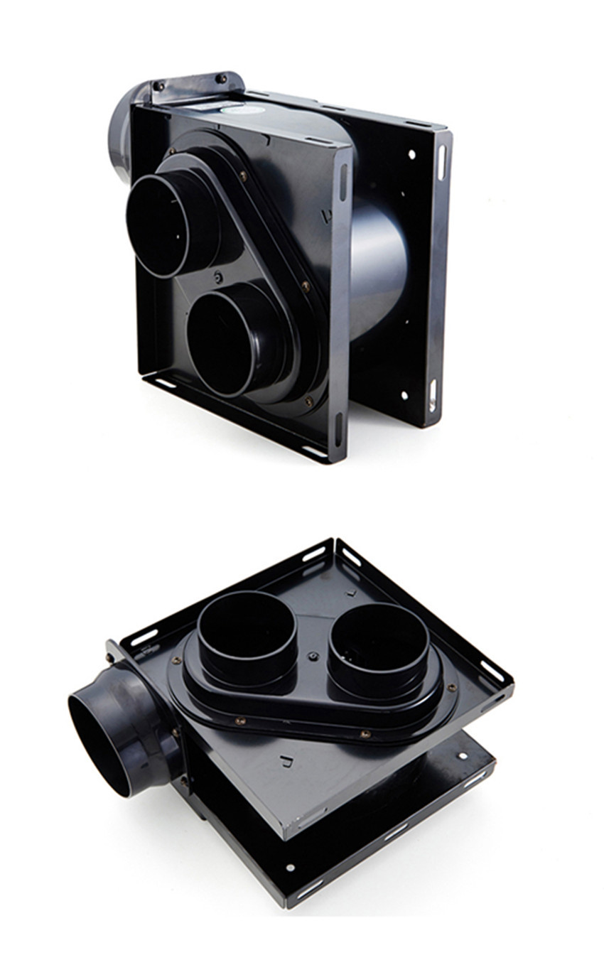 一拖二分体式管道抽风机金属换气扇排气抽风机卫生间浴室酒店用