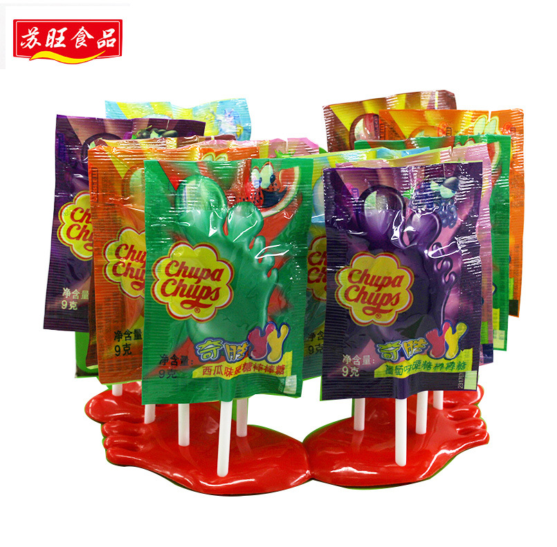 珍宝珠奇胜丫丫糖540g60支/盒混合水果味脚丫糖儿童礼物