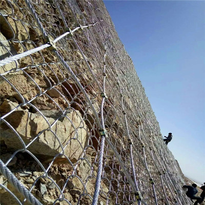 菱形边坡防护网 拦截岩石泥石流用网 防止山体滑坡护栏主动边坡网