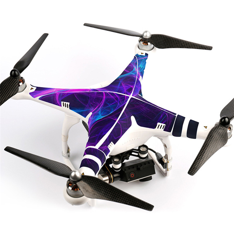 美容防刮贴纸厂家批发 适用于大疆无人机精灵2保护贴膜 混批