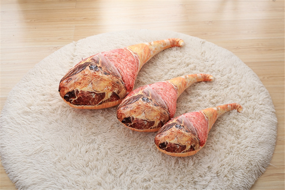 猫之恋 仿真火腿毛绒玩具公仔创意腊肉猪火腿抱枕恶搞玩偶大靠垫