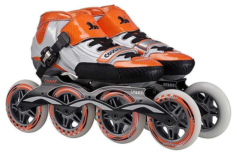 美洲狮sr1款成人速滑鞋轮滑鞋竞技鞋入门级 男女速度竞速鞋溜冰鞋