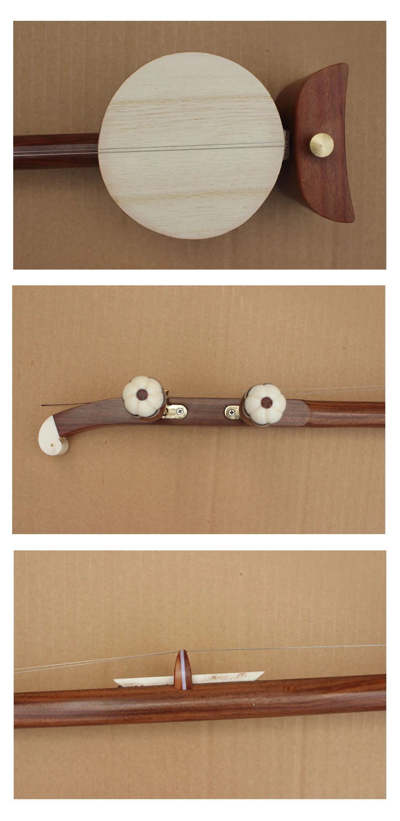 乐魂厂家直销专业红檀板胡高音中音低音评剧豫剧歌剧秦腔乐器