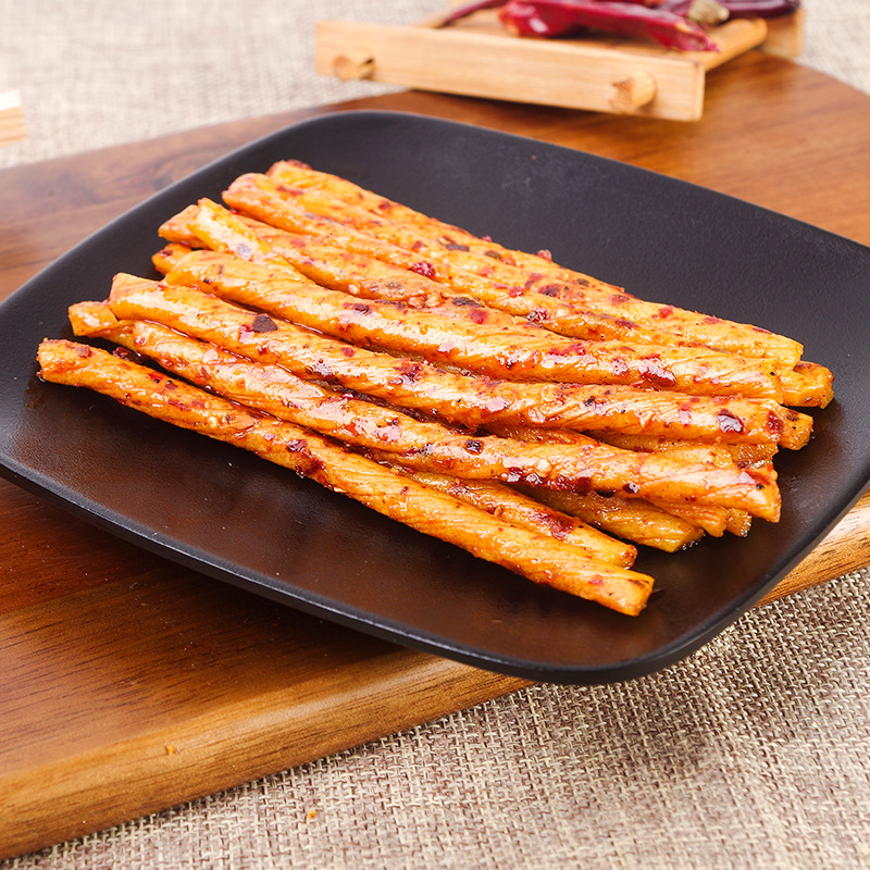 大若宇重庆特产素棒棒鸡100g零食辣条素食办公室休闲食品批发