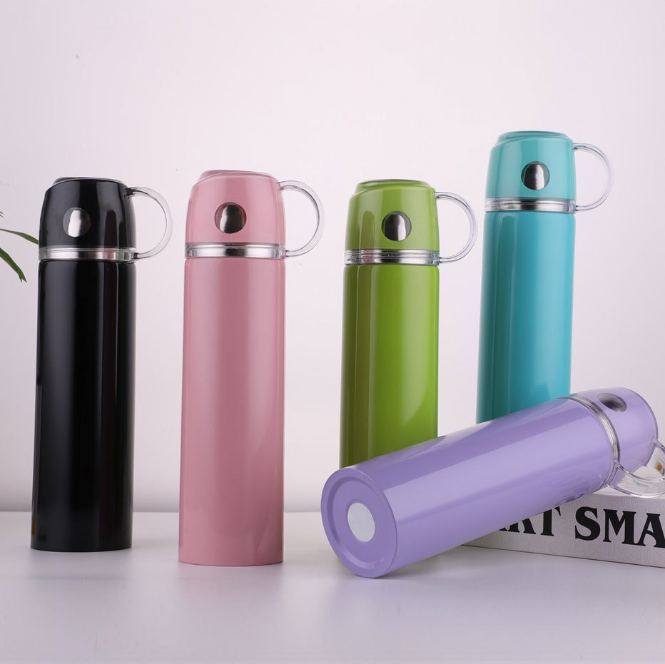 New Creative Gift Cup Stainless Steel Thermos Cup Fashion Thermos Cup Portable Cup Couple Stainless Steel Thermos Cup