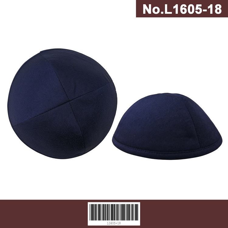 帽子厂家批发时尚简约丝绸犹太帽子细制做工宗教信仰信徒丝绸犹太