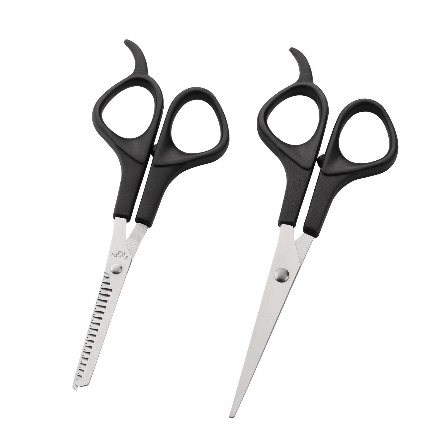 Factory Direct Sales Stainless Steel Scissor Bangs Gadget Hair Scissors Bangs Set Straight Snips Thinning Shear Hairdressing Scissors