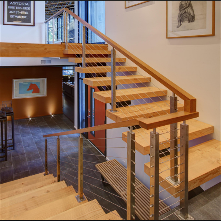 普瑞玛专业生产 家用室内室外 不锈钢绳索楼梯护栏 可定制