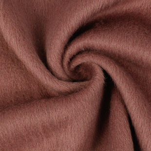 现货供应 20%羊毛阿尔巴卡面料 单面长毛女式大衣布料 600克