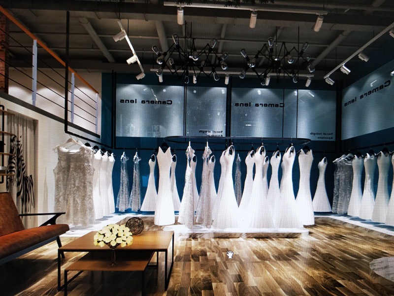 挂婚纱衣架展示架落地式女装店货架礼服服装店展示架衣服架子