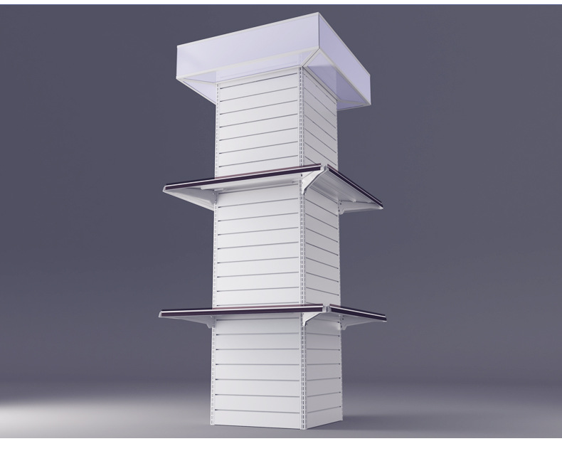 佳晨信超市包柱子货架商超围柱陈列展示货架柱形方形促销中岛货架