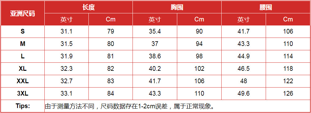 1688详情页连衣裙中文尺码图