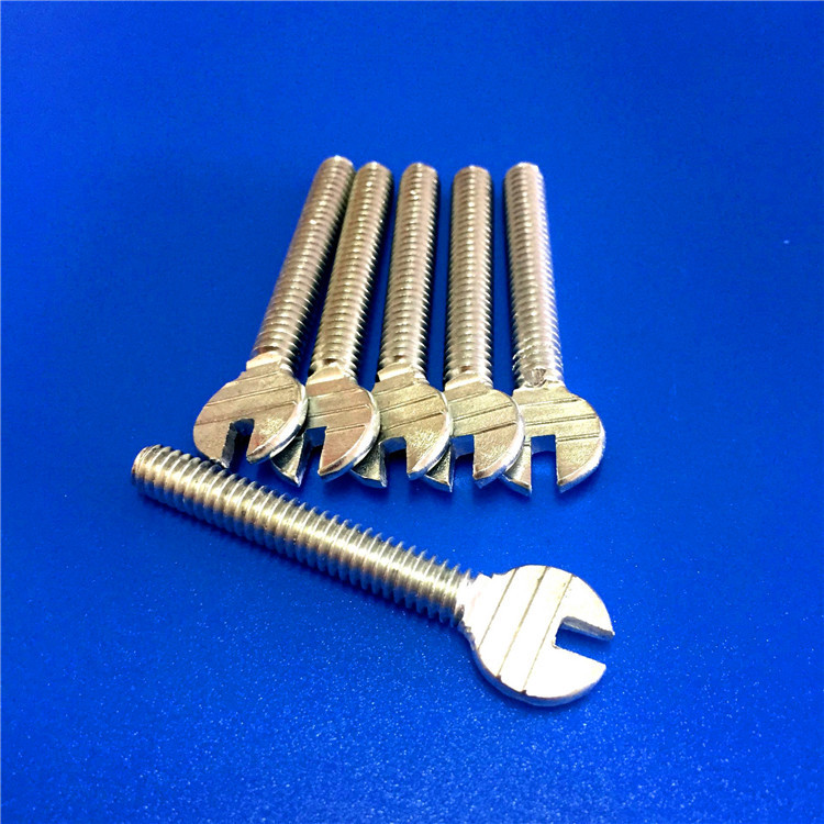 批发直销 球拍螺钉 压扁拇指螺丝 波板螺丝 开口螺丝 白锌174
