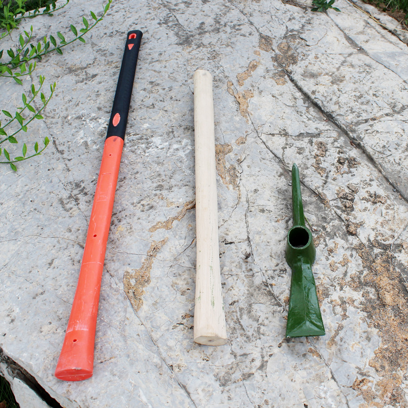 常用配套工具包塑纤维柄  洋镐柄全长90cm镐头长约37cm 镐头扁宽6cm军