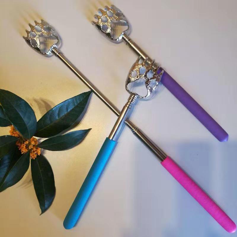 Five Festivals Telescopic Stainless Steel Retractable Scratching Device Bear Claw Don't Ask for Fish for Back Scratcher Years