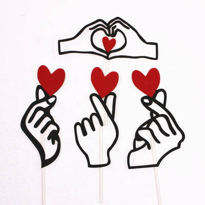 动漫女生比心手势图片所有产品图片