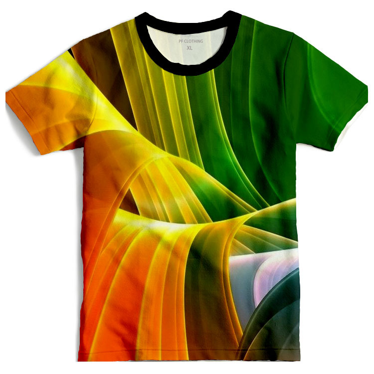 热升华t恤订做热转印高清图案衣服来图订做多色圆领衫满版印球衣