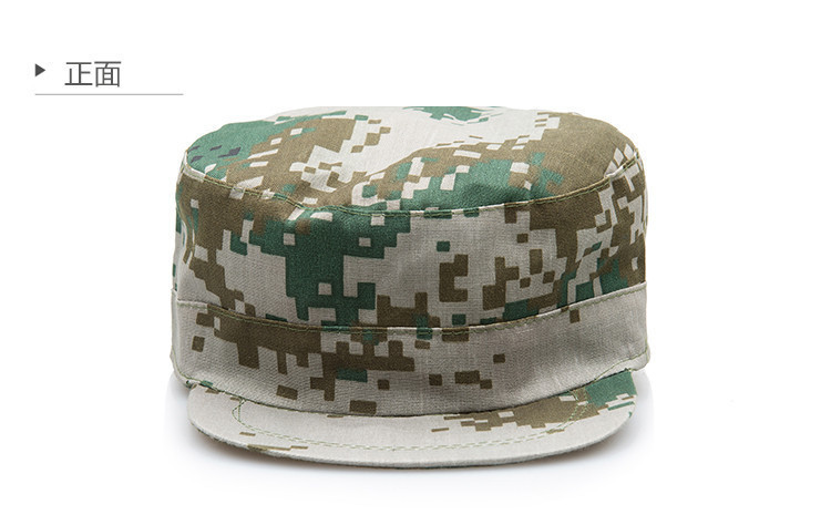 厂家直销 数码迷彩作训帽 陆林地迷彩帽 军训帽子