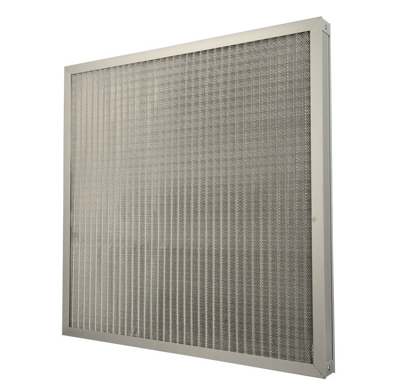 多层波纹铝网初效过滤网全金属铝网初效空气过滤器耐酸碱过滤器