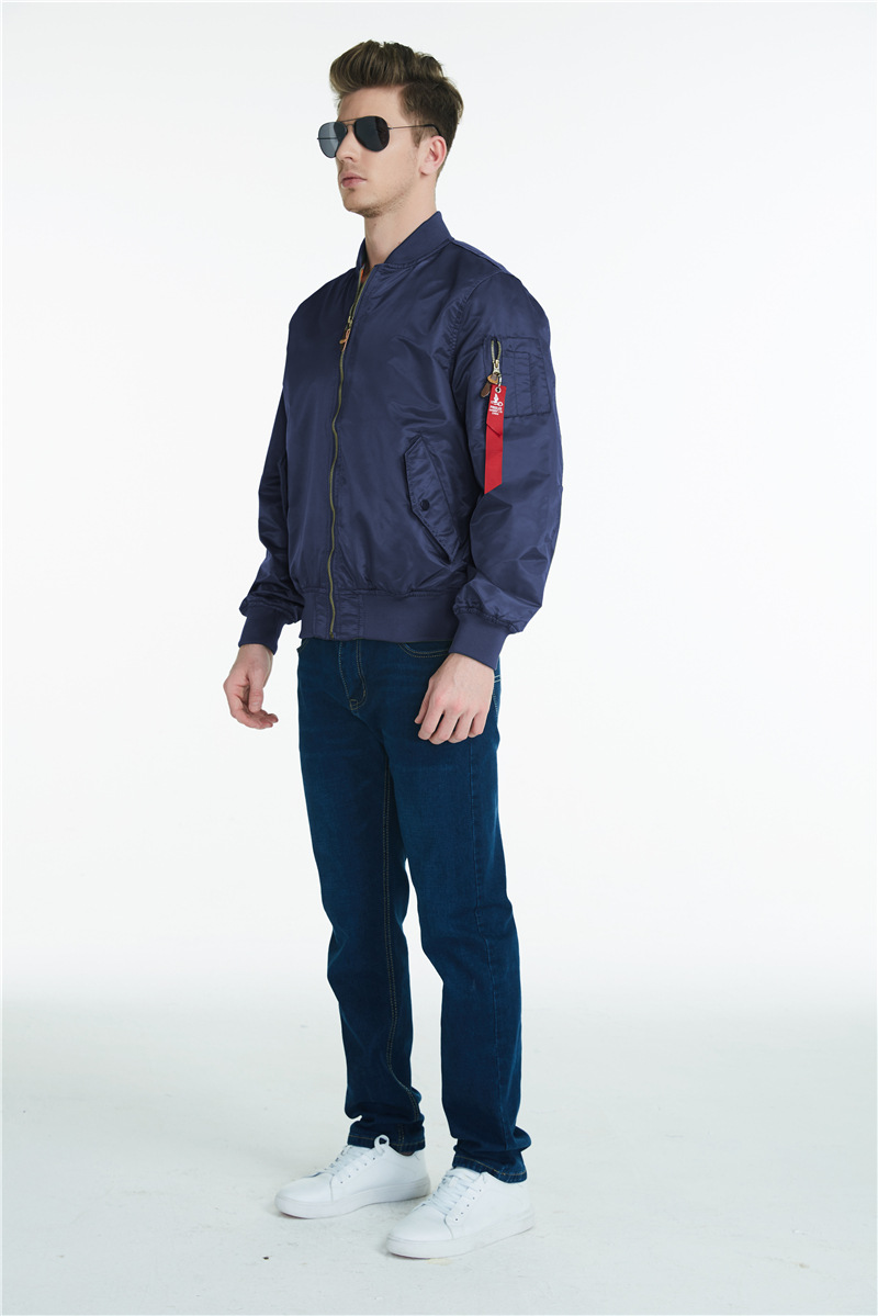 dafeili 春秋季ma-1情侣装学生校服飞行员夹克棒球服男女宽松外套-阿