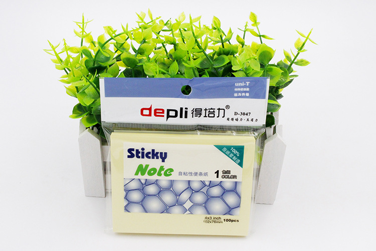 便利贴 得培力d-3047便利贴 告示贴 n次贴 可重复粘贴 定制厂家直