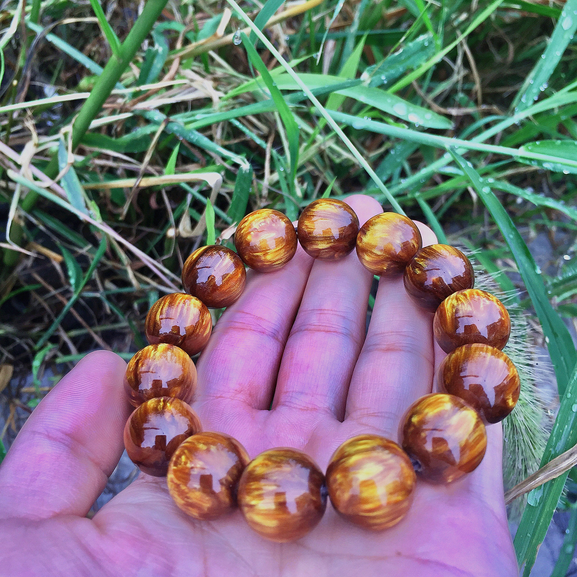 批发爆款金丝海柳手串金沙海柳手串佛珠海柳健身球手链海柳手镯