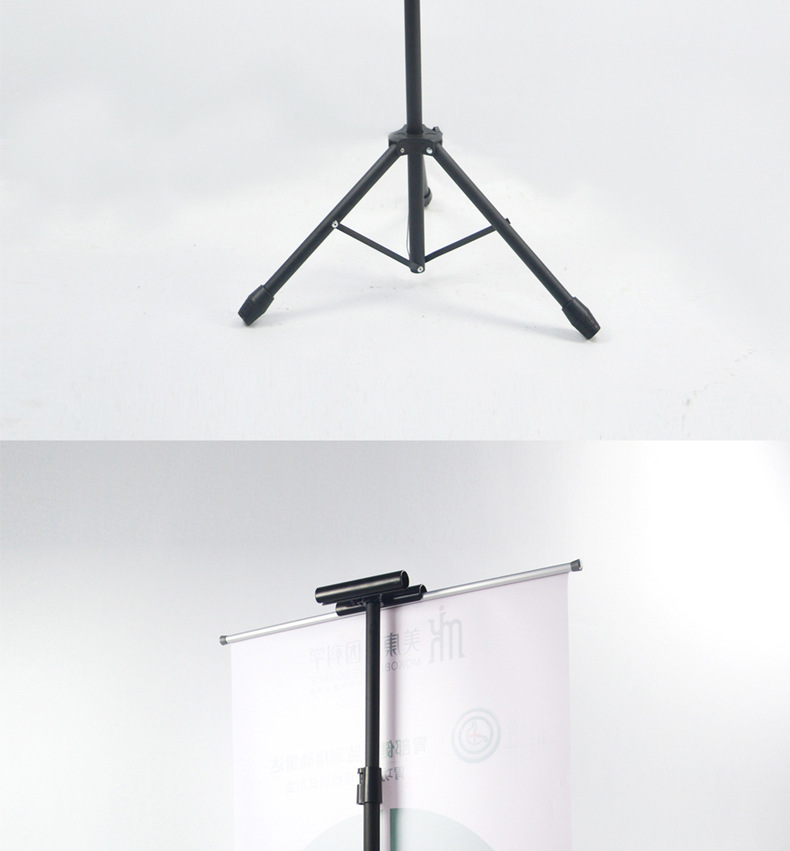 三角双面挂画架升降三脚架支架指示牌kt板展架海报架广告支架立式