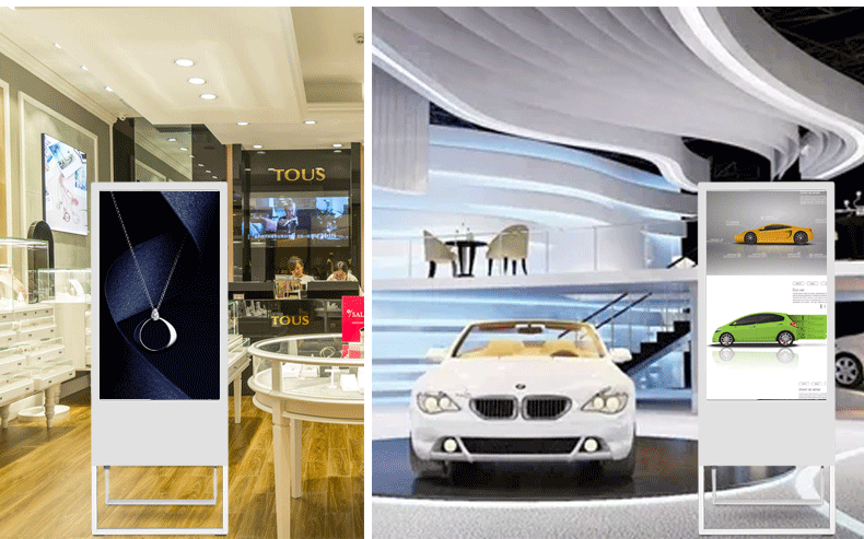 32寸电子水牌落地立式广告机便携式折叠易拉宝水牌广告机厂家直销