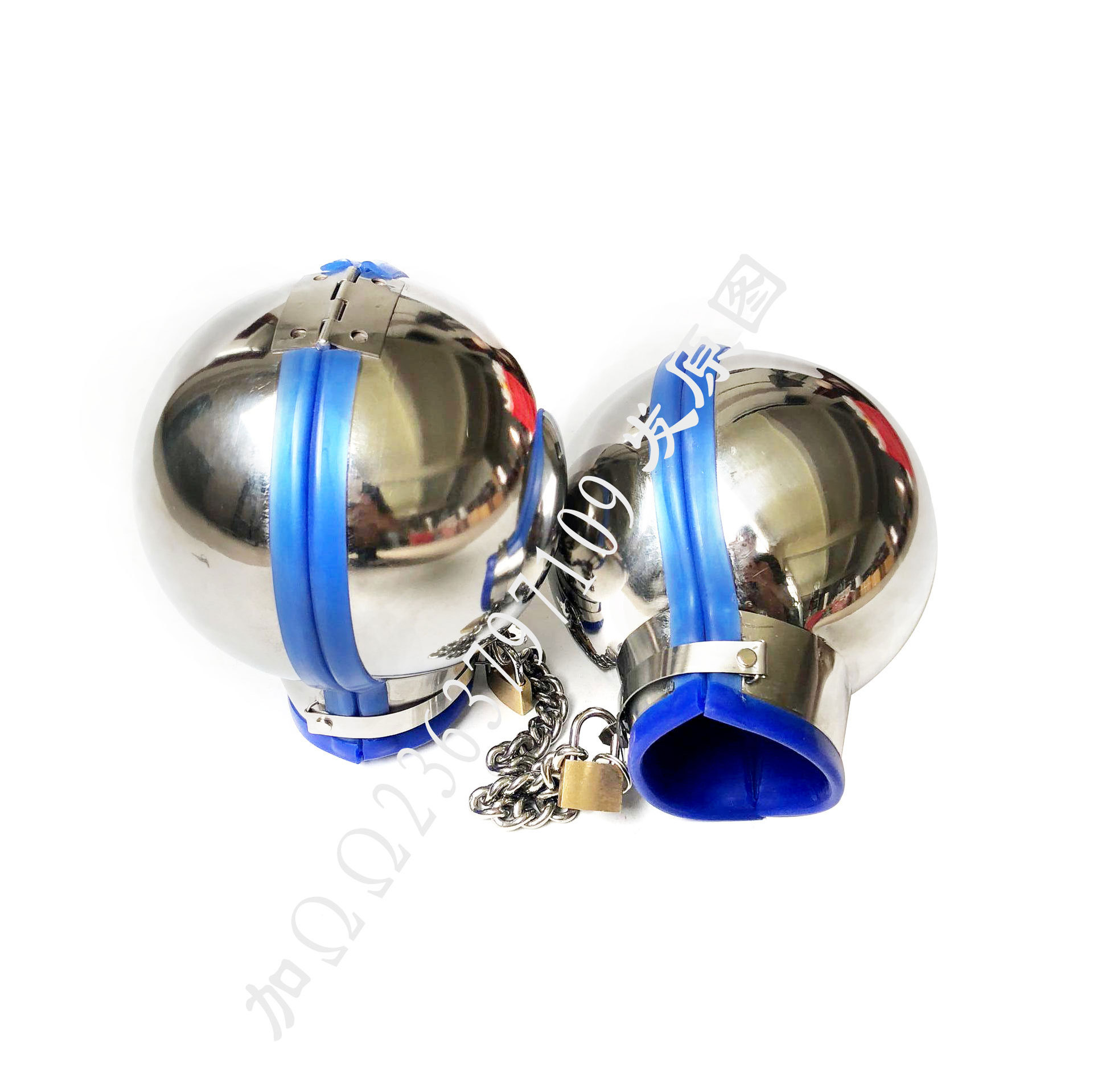 黑帝厂家直销 不锈钢圆球手铐 束缚手脚铐成人情趣用品另类批发