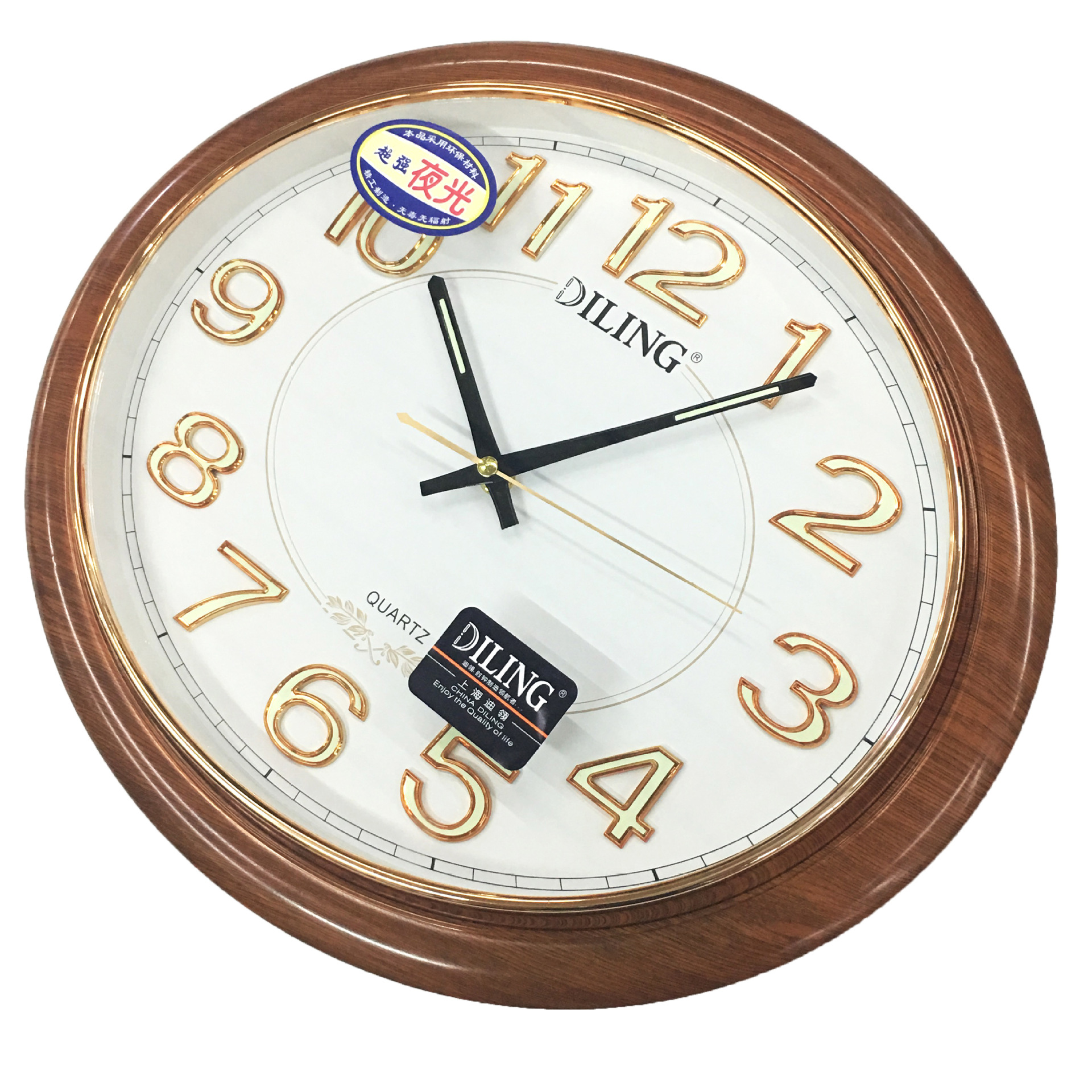 迪翎289b 尺寸宽43高37cm 每箱10只 椭圆挂钟