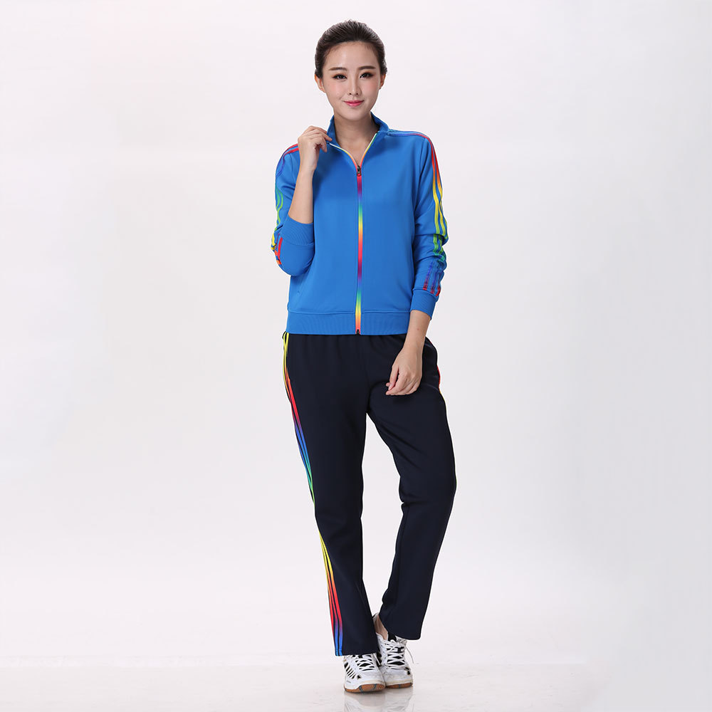 运动套装男女运动会服装新款秋冬季户外晨跑团队跑步服活动衫外套