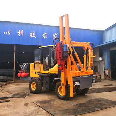 公路护栏打桩机 装载式公路护栏打桩机 液压公路护栏打桩机出厂价