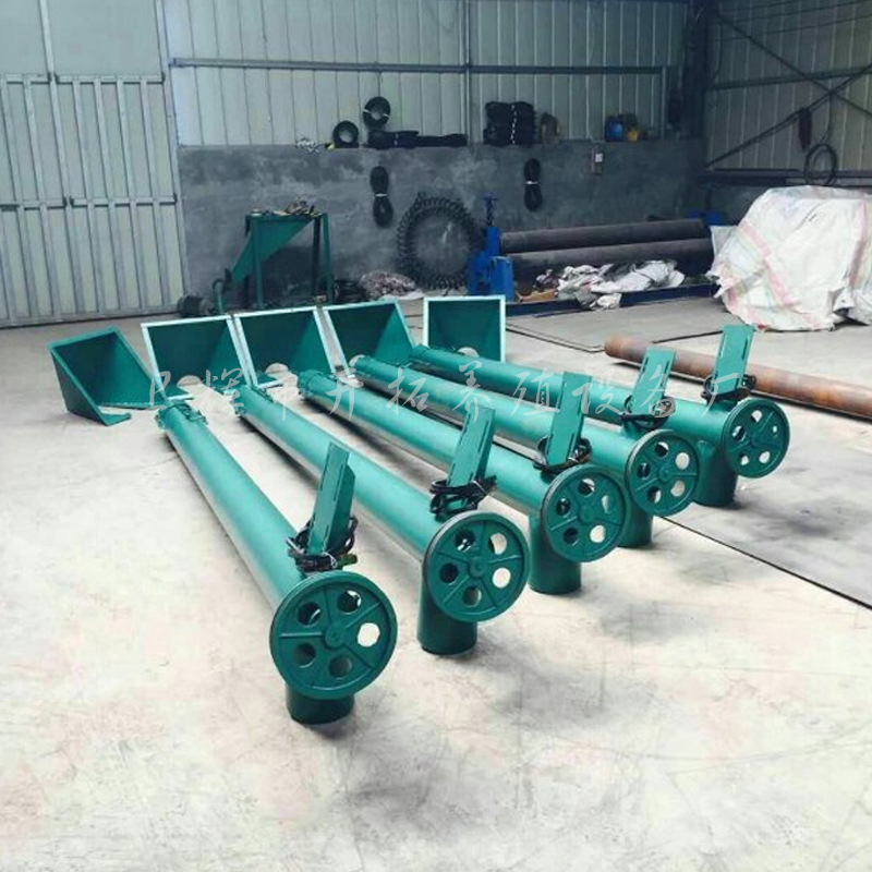 绞龙输送粮食 大吸量绞龙螺旋 搅龙螺旋输送 可水平 倾斜方式输送