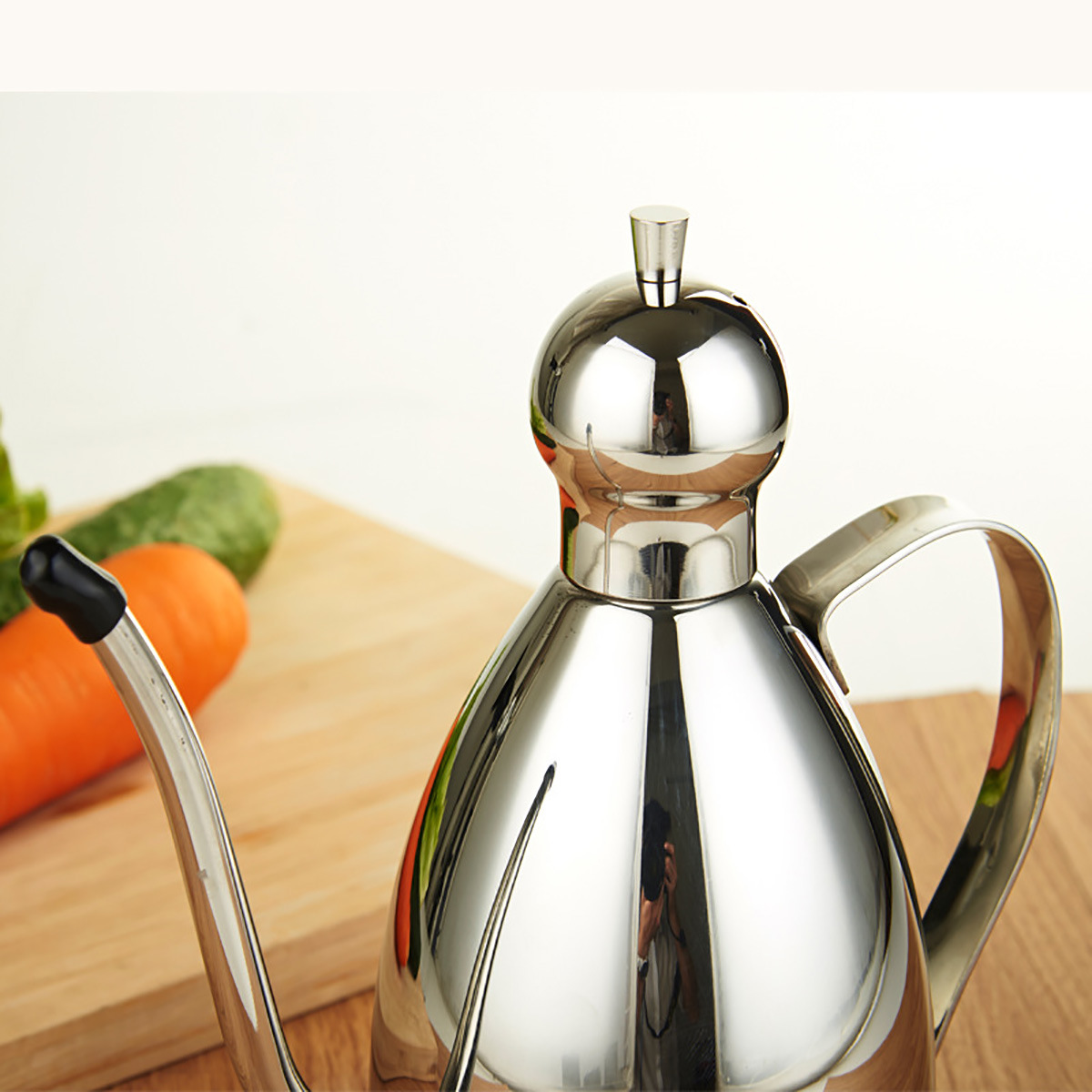 厂家供应304kingtes不锈钢防漏油壶控油食用油瓶油罐酱油瓶油醋壶