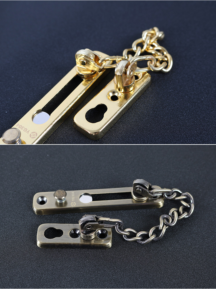 家用防盗链子门链锁扣不锈钢安全链酒店宾馆反锁链条门扣门栓加厚