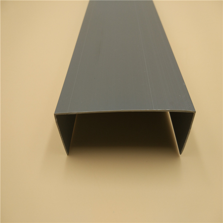 厂家供应 pvc异型材 窗框保护条 塑料u型槽 可定制加工90*30mm