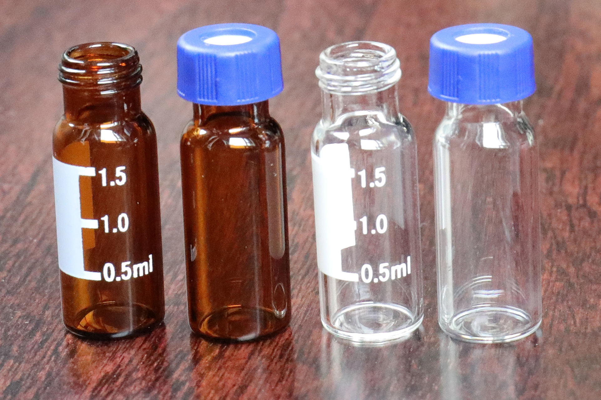 1.5ml/2ml棕色带刻度安捷伦液相气相自动进样瓶9-425亚克力包装