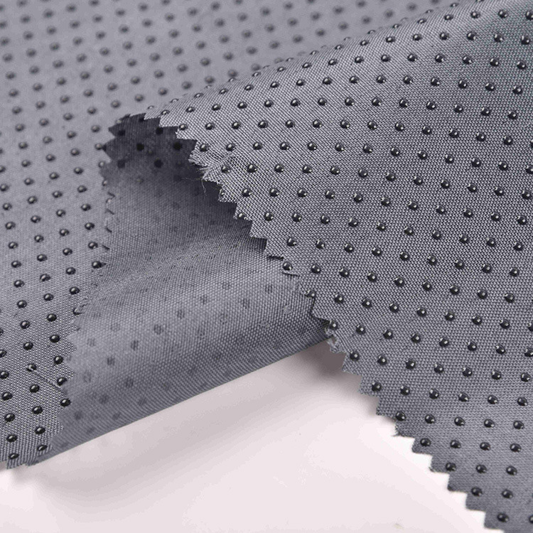 厂家新品 汽车沙发地垫止滑布现货 春亚纺涤纶硅胶滴塑防滑布供应